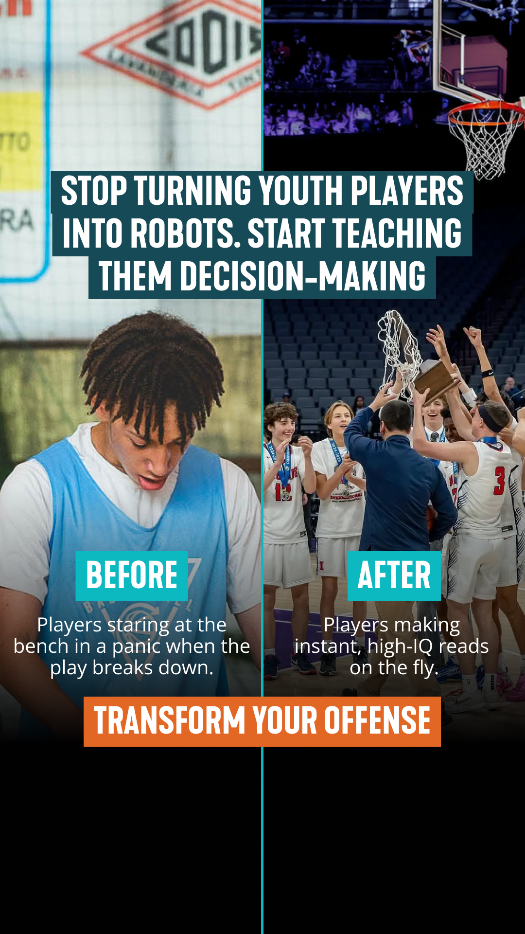 Transforming Basketball Facebook ad
