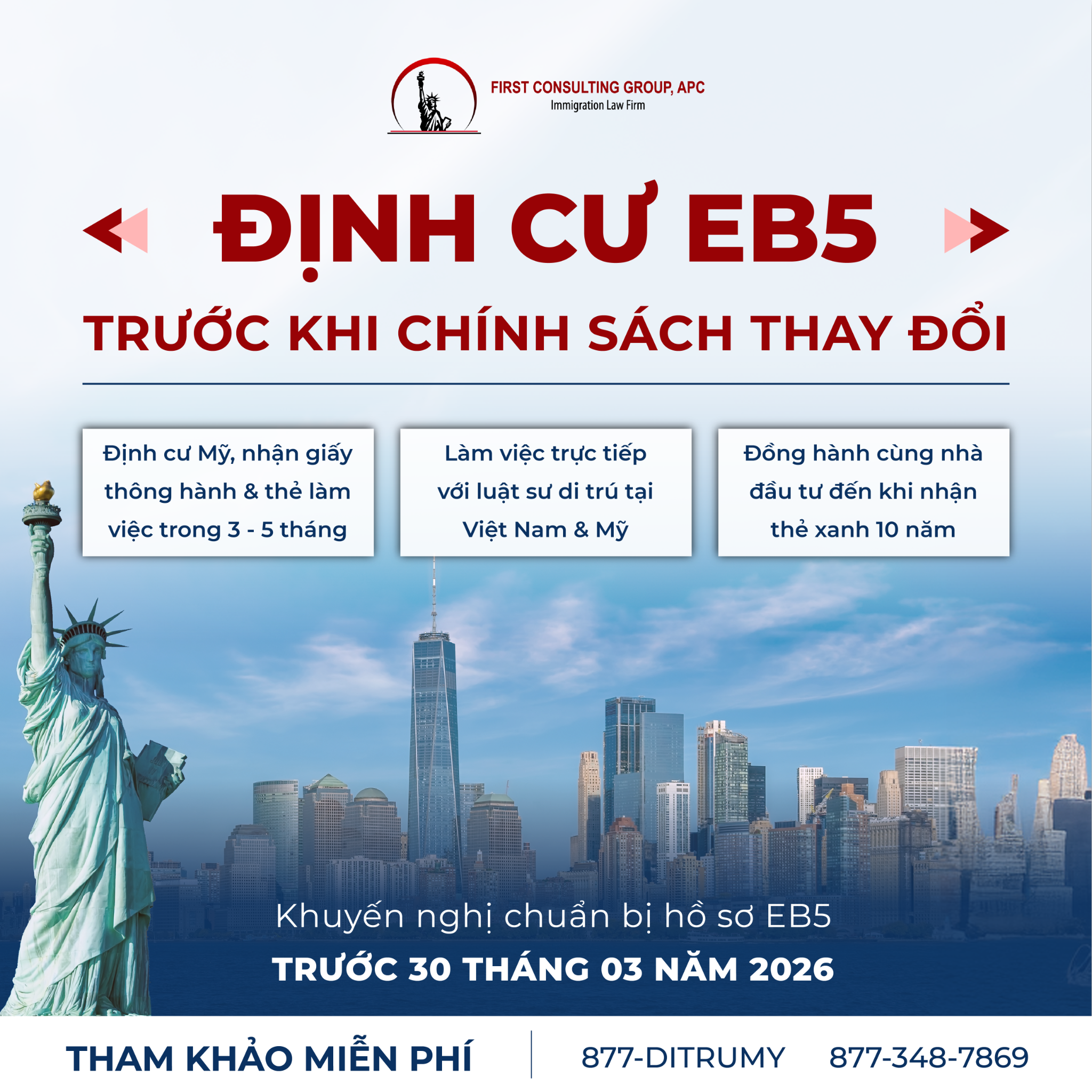 First Consulting Group - Tổ hợp Luật Sư Di Trú Facebook ad