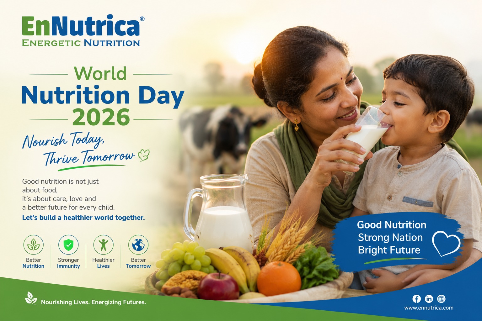 EnNutrica - Dairy & Nutrition Ingredient Solutions, Protein Fortification Facebook ad: Give your family the nutrition they deserve with…