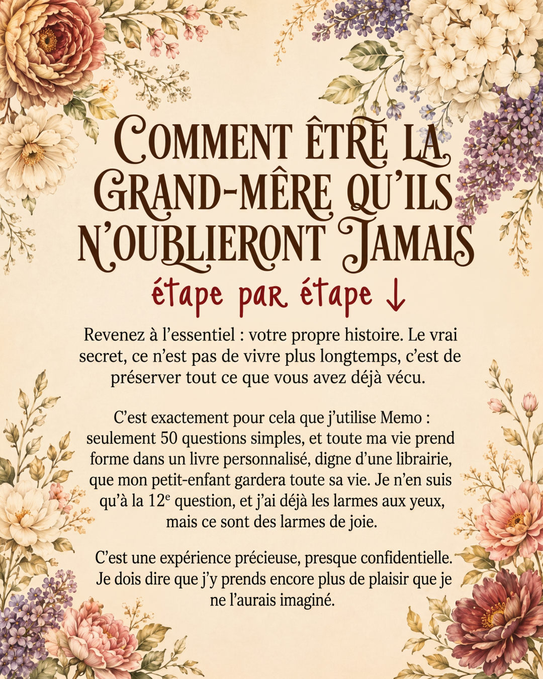 Memowrite Facebook ad