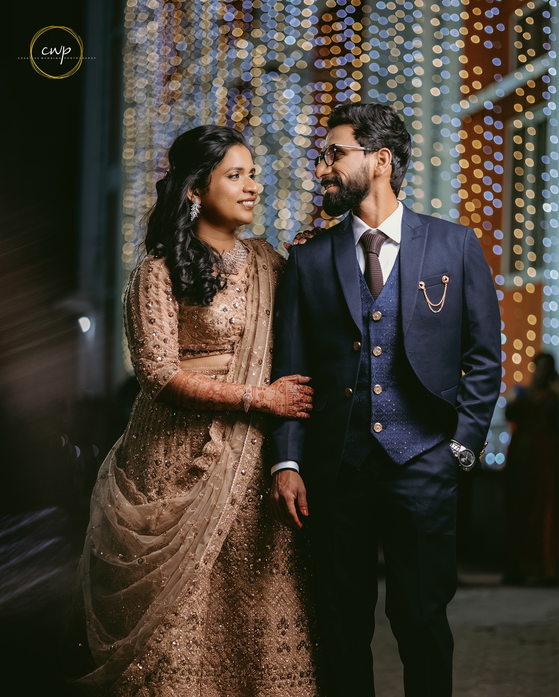 Creative Wedding Photography Facebook ad: Just us, and a little sparkle.