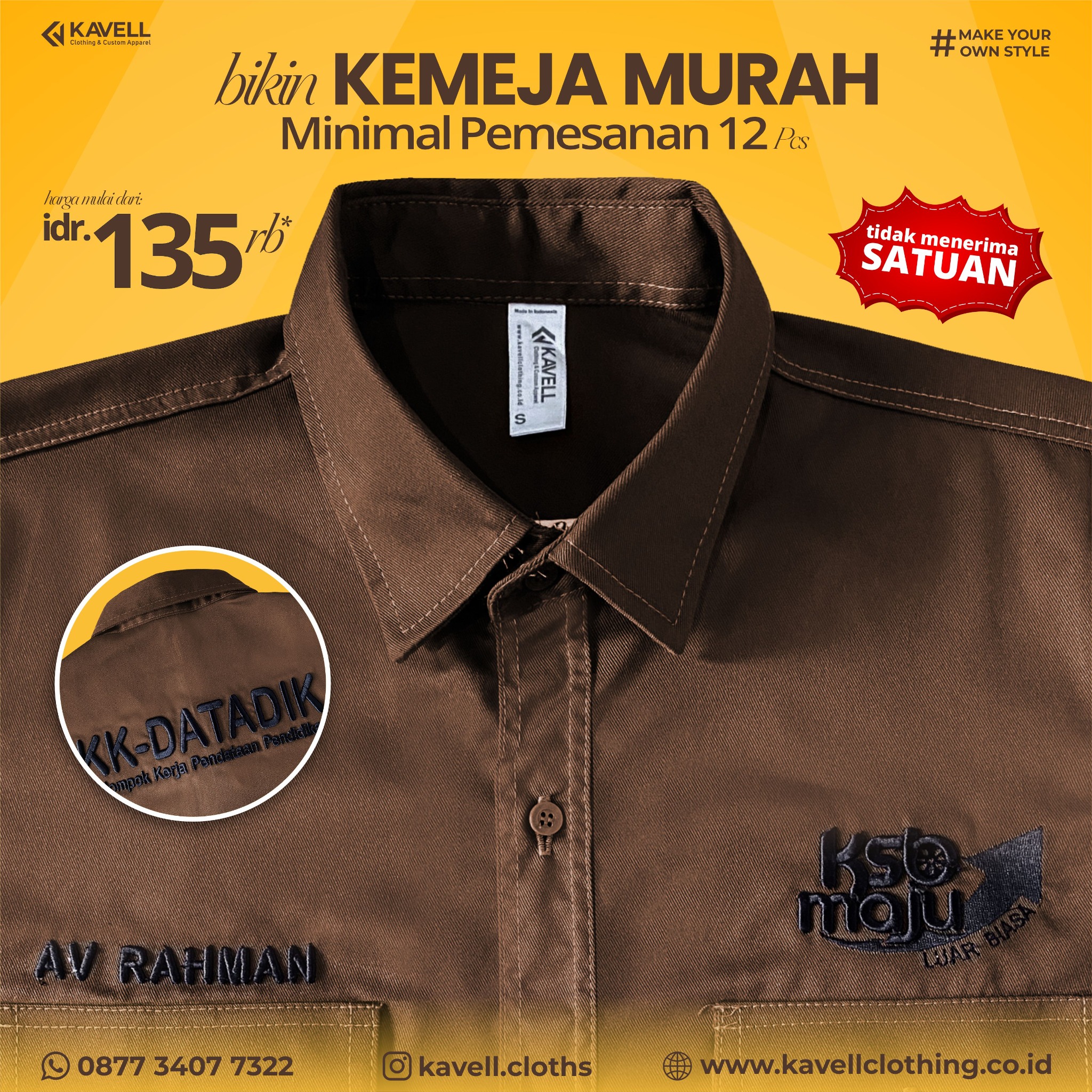 Kavell Clothing Facebook ad