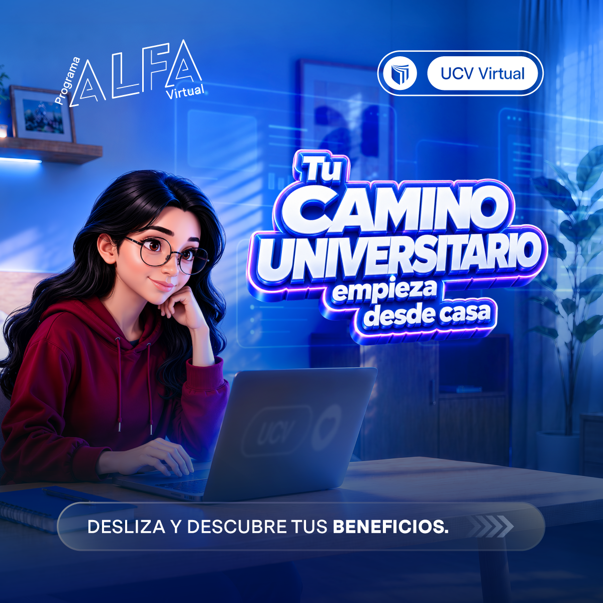 UCV Virtual Facebook ad: ¡Da tu primer paso a la universidad!