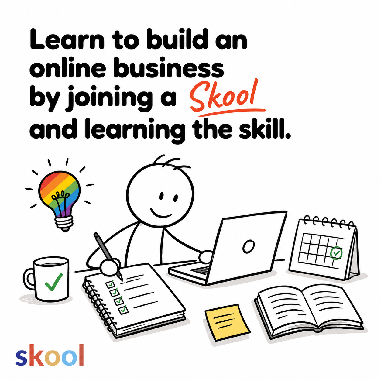 Skool Facebook ad