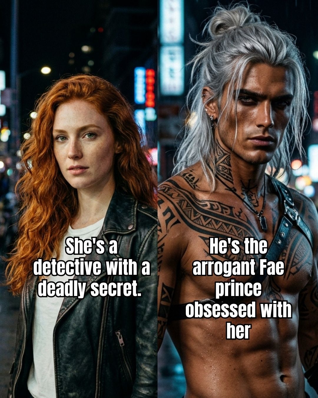 Sci-fi & Fantasy Love Facebook ad: Sharp banter, high stakes, and a scorching slow-burn.