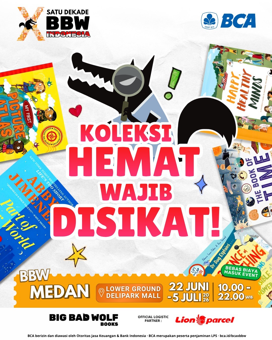 Big Bad Wolf Books Facebook ad: IN THIS ECONOMY, BELANJA DI BBW UNTUNGNYA BIKINโฆ