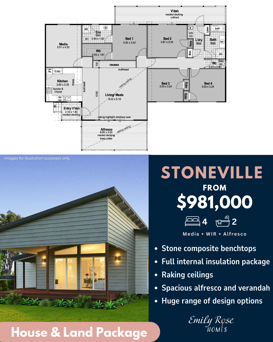 Emily Rose Homes Facebook ad: Your family’s dream home is waiting