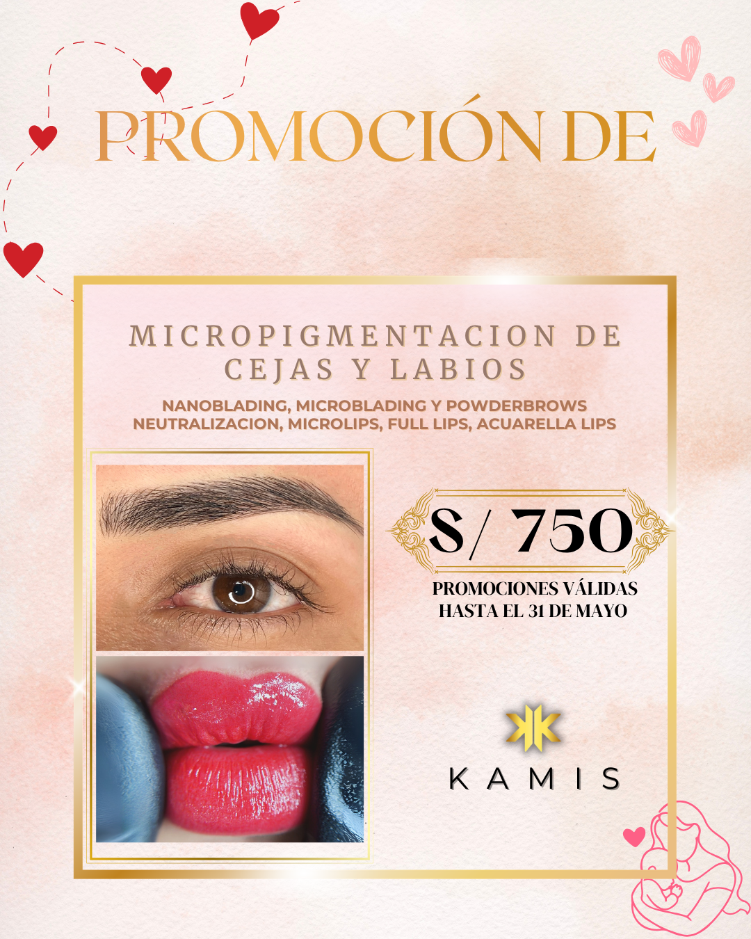 Kamis Beauty Studio Facebook ad: Este mayo, date el regalo que mereces!