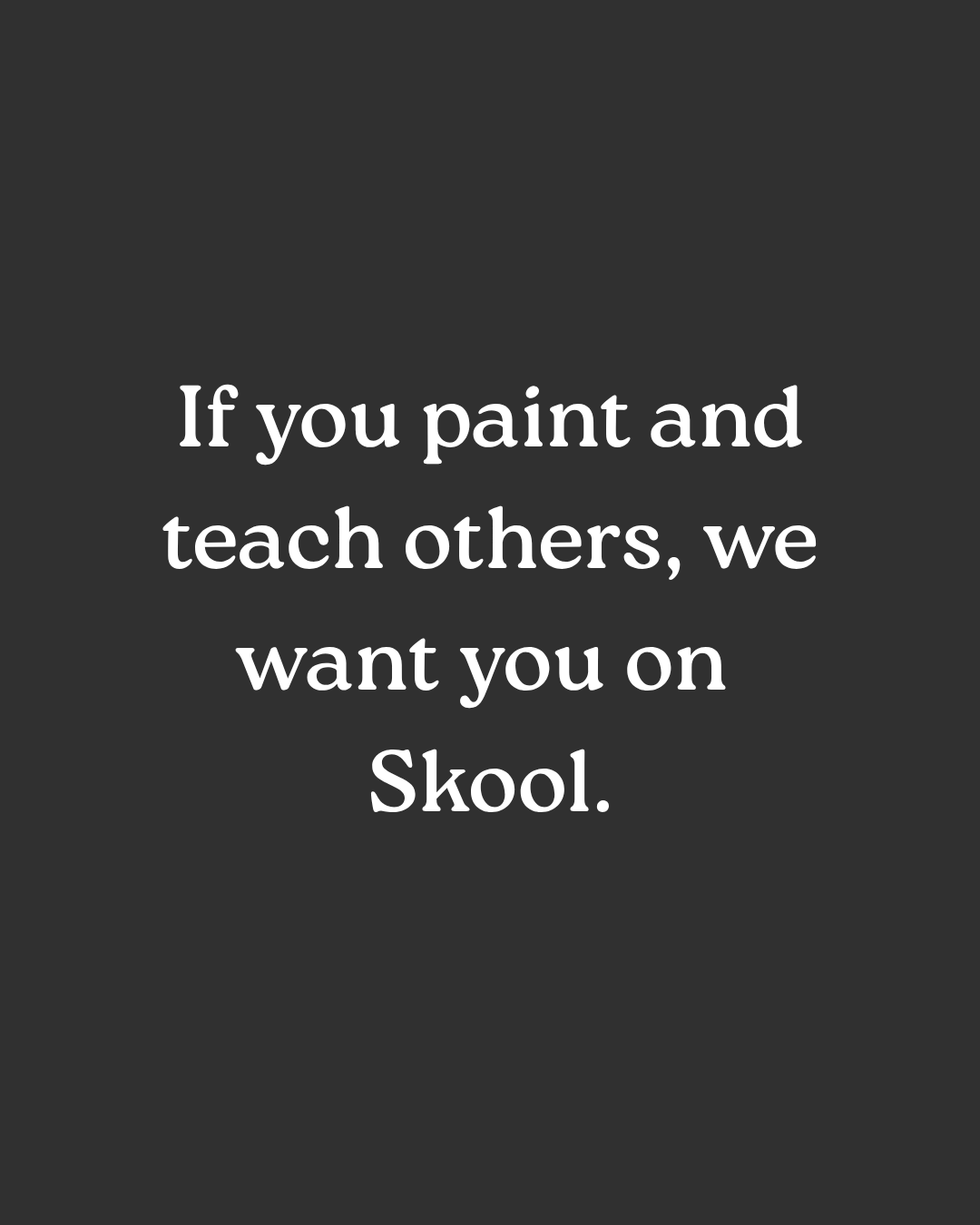 Skool Facebook ad
