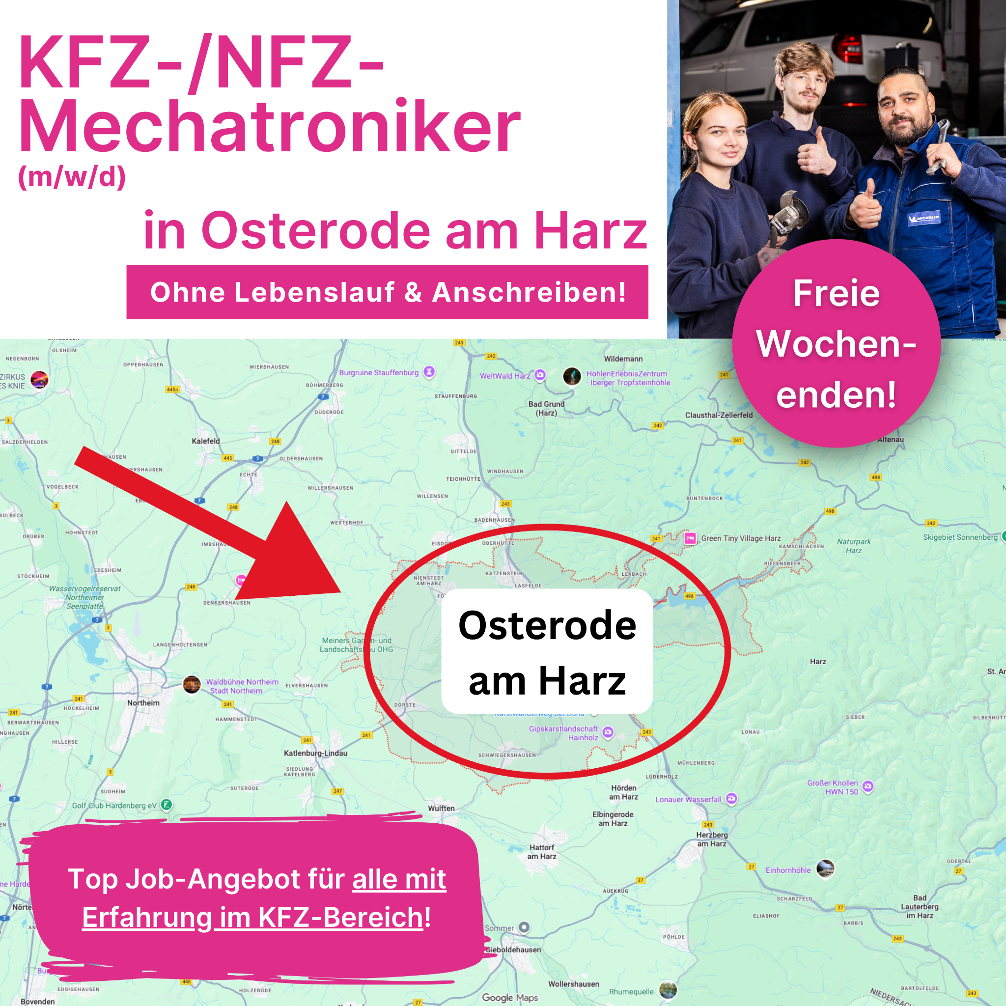 Candidate Flow Jobs: KFZ Facebook ad: Du möchtest ein unwiderstehliches Job-Angebot?