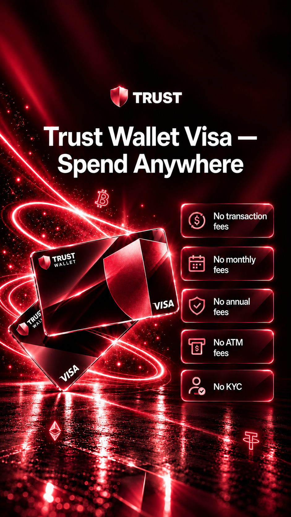 My crypto card Facebook ad: Explore a convenient way to make everyday payments.