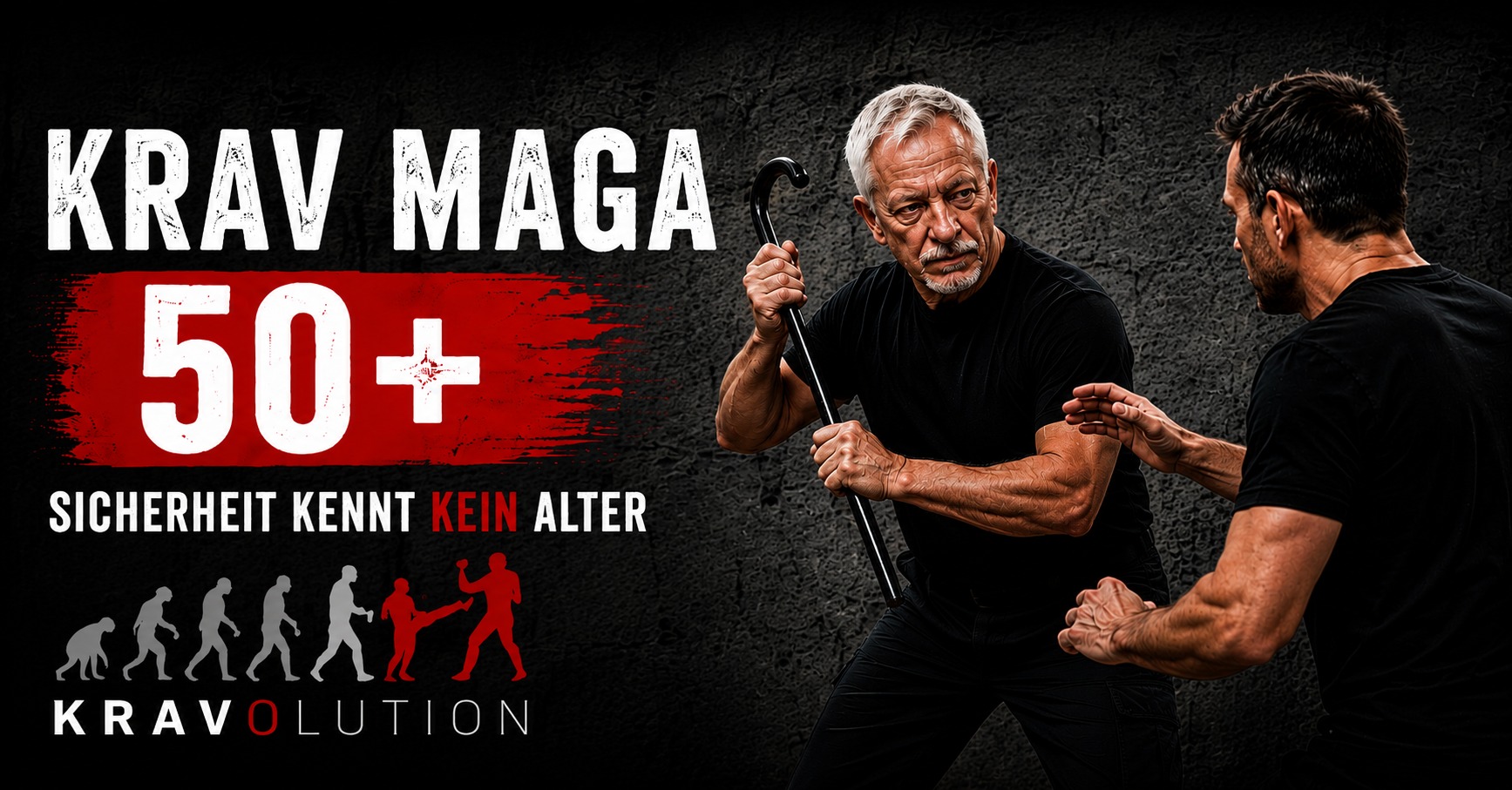 Krav Maga Institut Facebook ad: Selbstverteidigung 50+