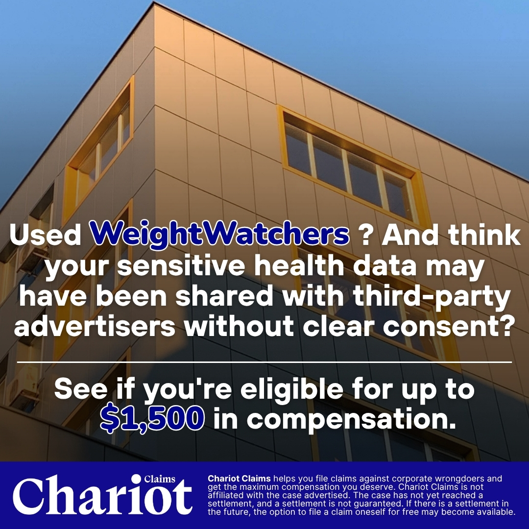 Chariot Claims - formerly ClaimClam Facebook ad: Took a WeightWatchers health quiz? You may qualify for up…