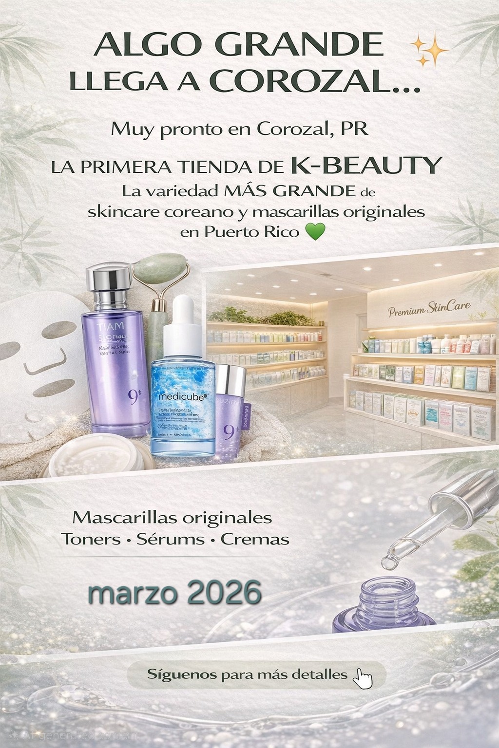Premium SkinCare Products PR Facebook ad: Corozal se prepara para algo espectacular