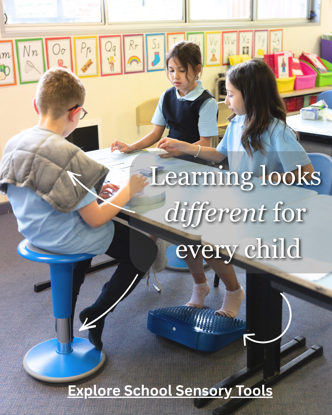 The Sensory Specialist Facebook ad: Tools That Help Kids Learn Their Way