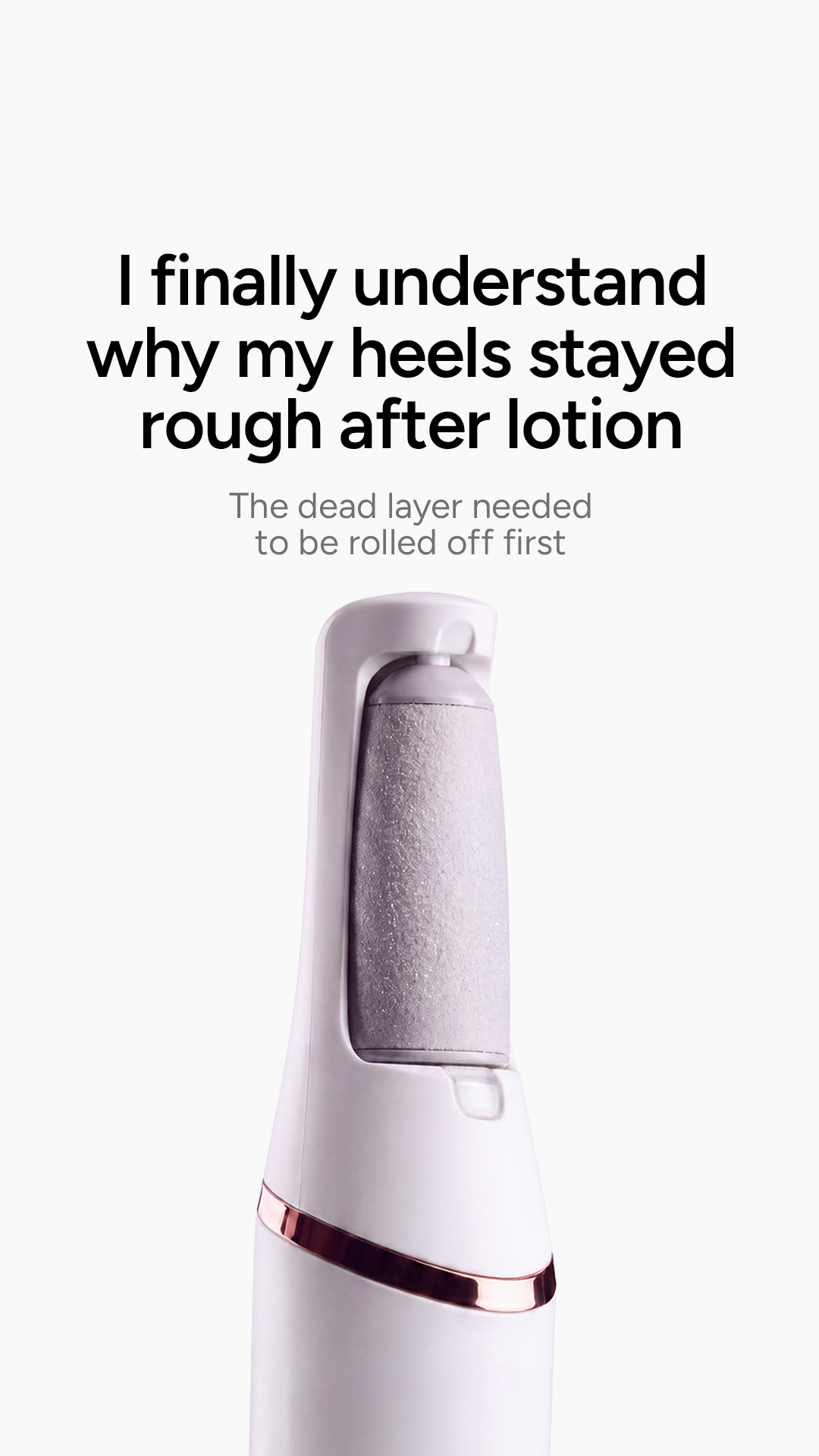 Nuvé Facebook ad: Baby soft feet in 5 minutes flat