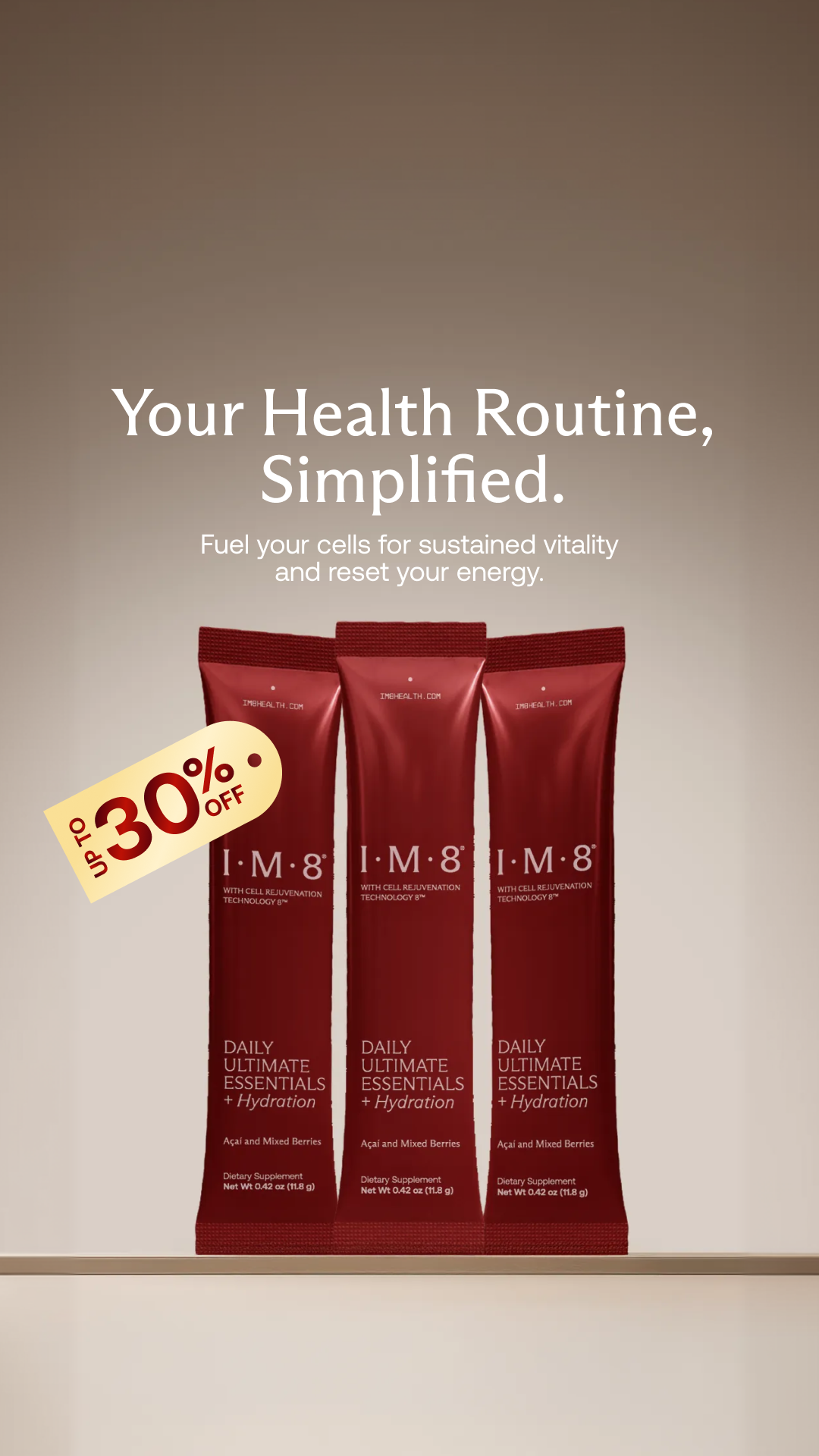 IM8 Health Facebook ad