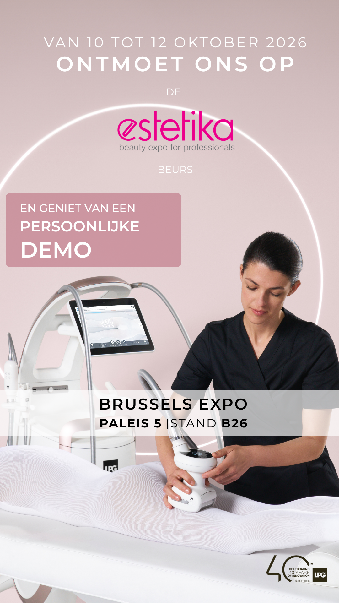 LPG endermologie Facebook ad: Schrijf je in en geniet van je behandeling!