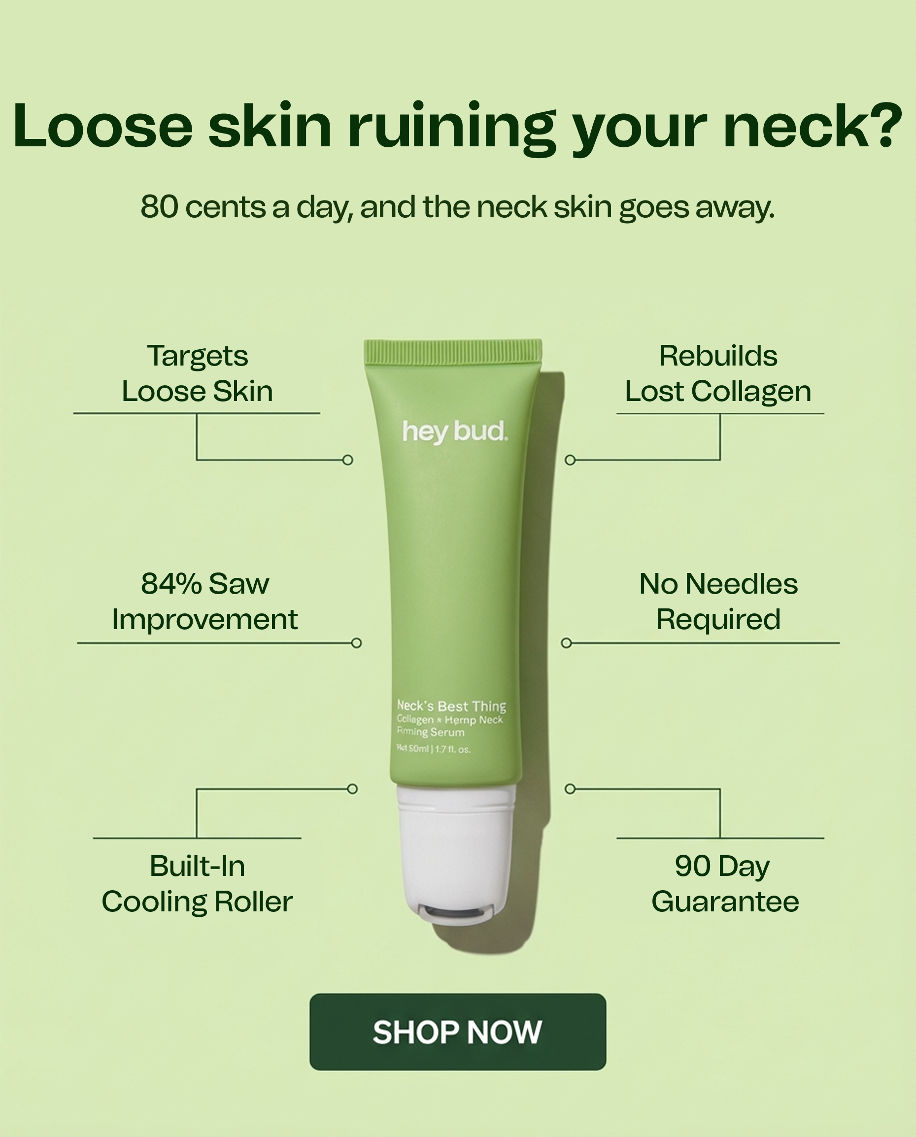 Hey Bud Skincare Facebook ad