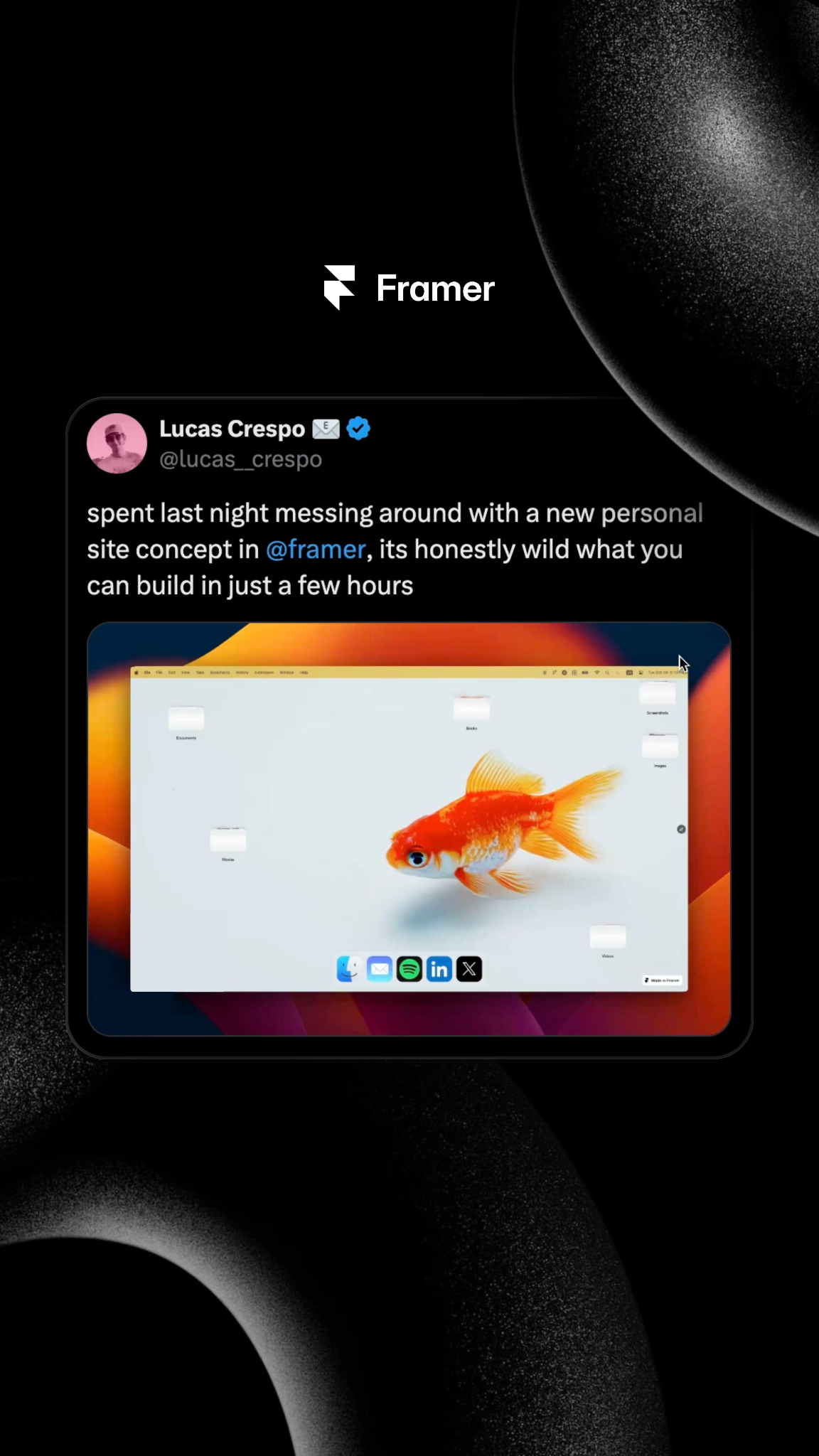 Framer Facebook ad