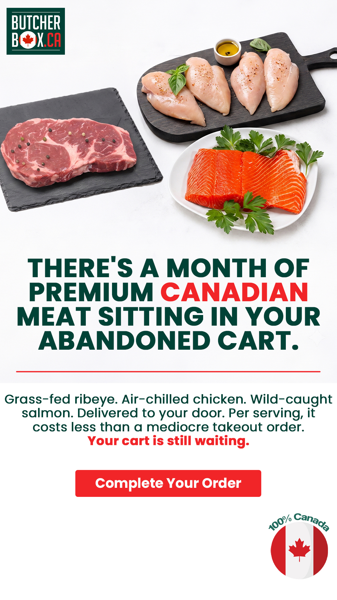 Butcher Box Facebook ad