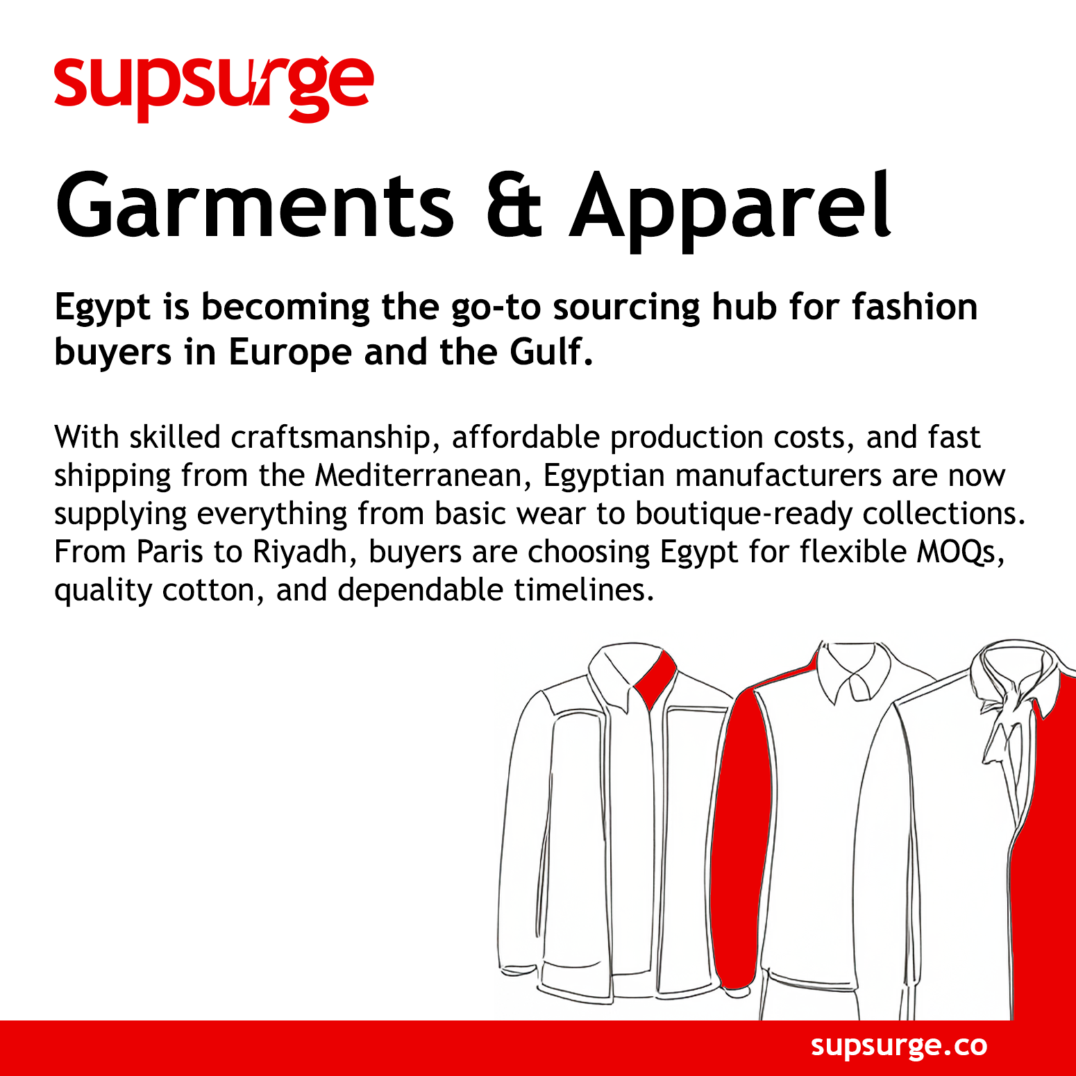 Supsurge Facebook ad: NOW IS THE TIME TO IMPORT FROM EGYPT!