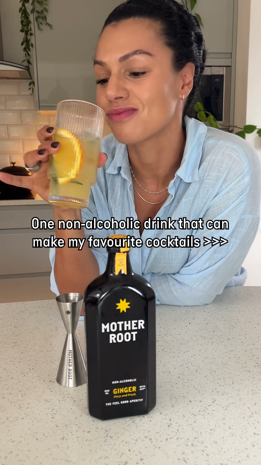 Mother Root Drinks Facebook ad: 0.1% ABV Non-Alcoholic Aperitif