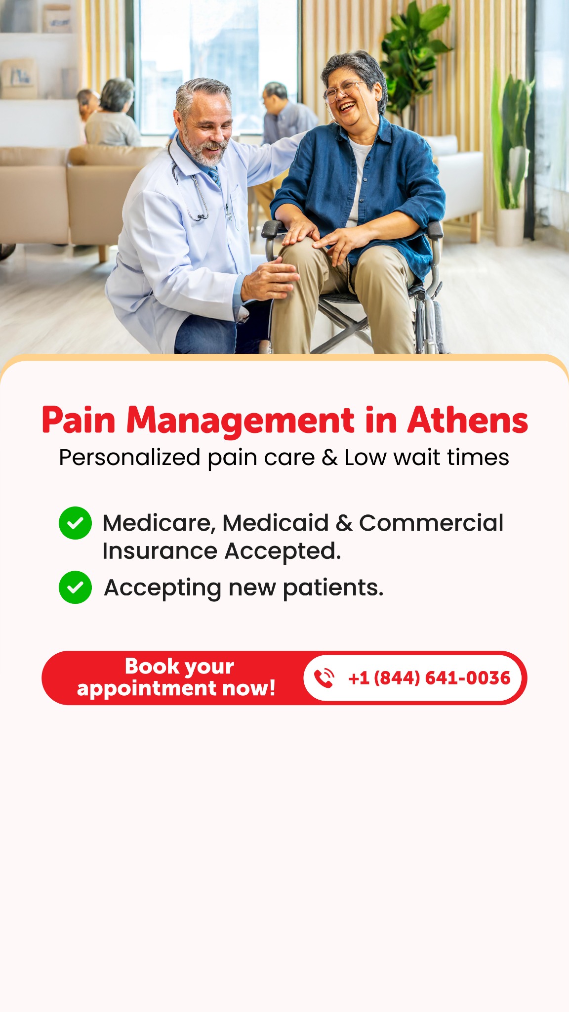AHC Specialty Clinics Facebook ad from Feb 27, 2026