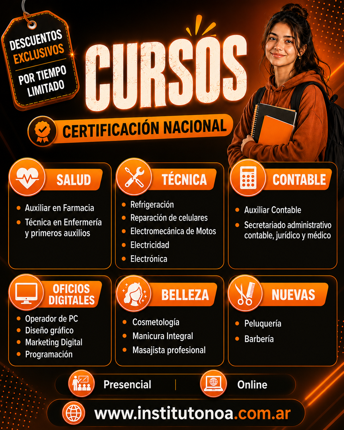 Noa Santiago Facebook ad: Chatea con nosotros