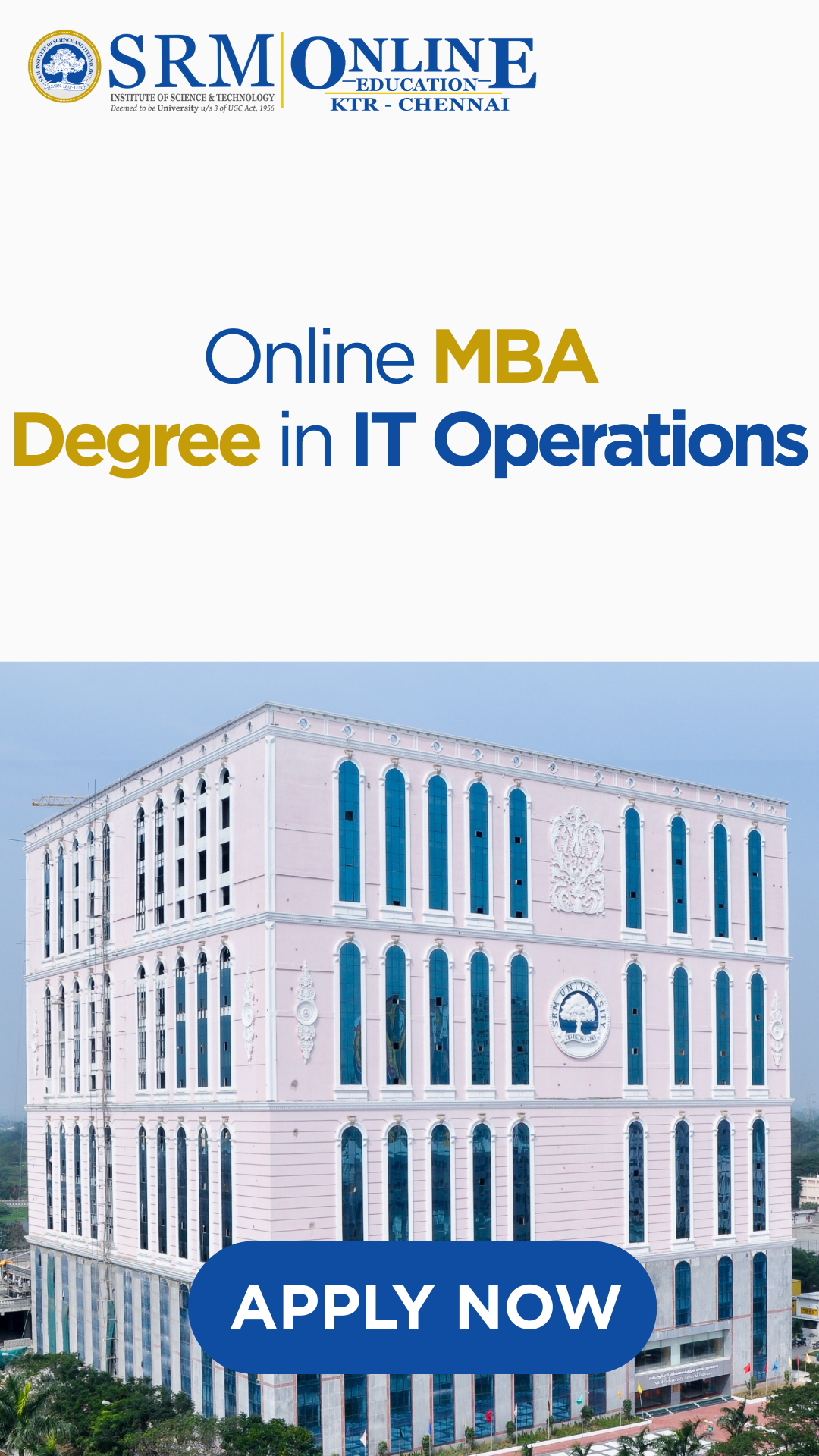 SRM Online Education Facebook ad