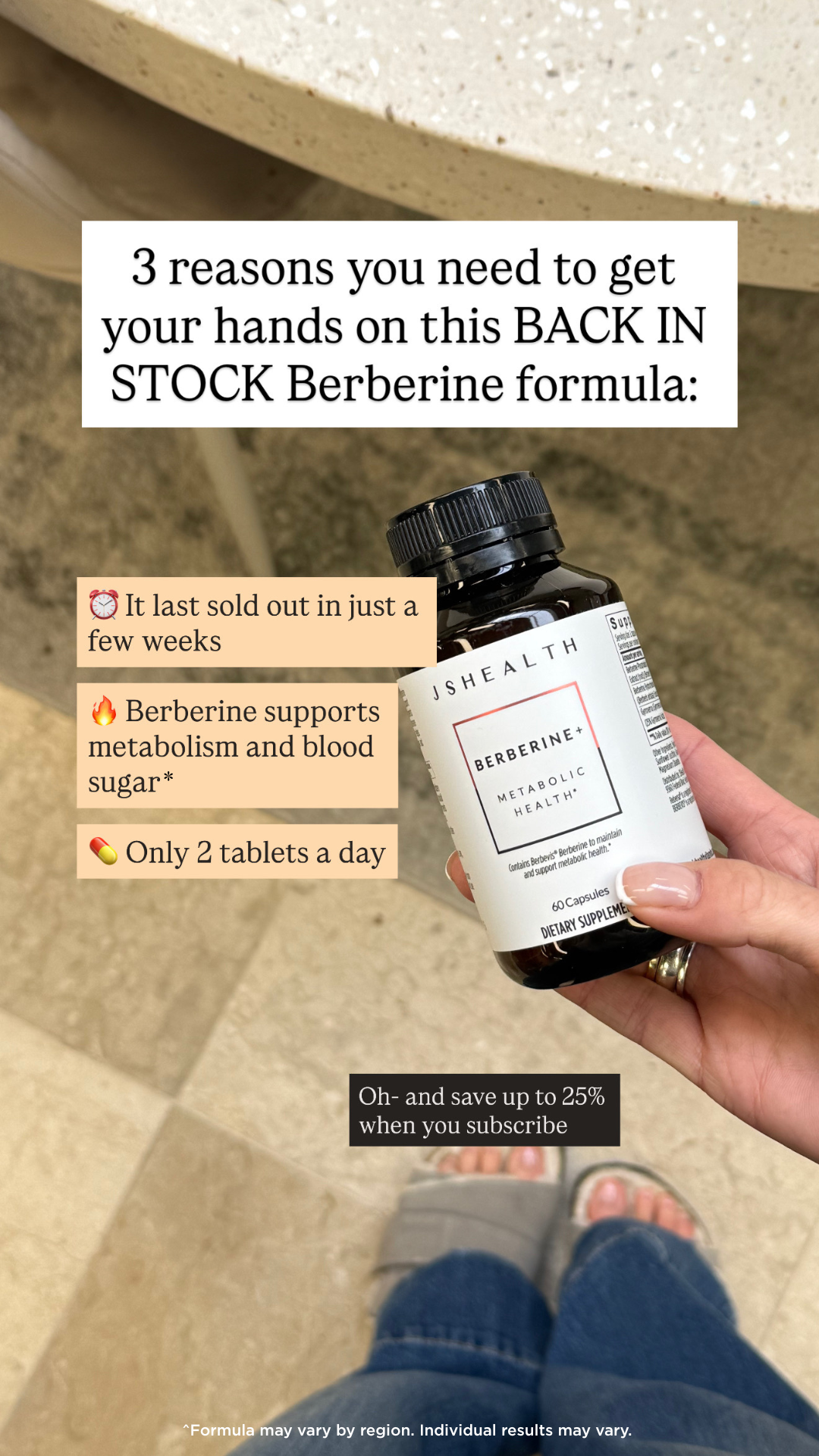 JSHealth Vitamins Berberine+ Facebook ad