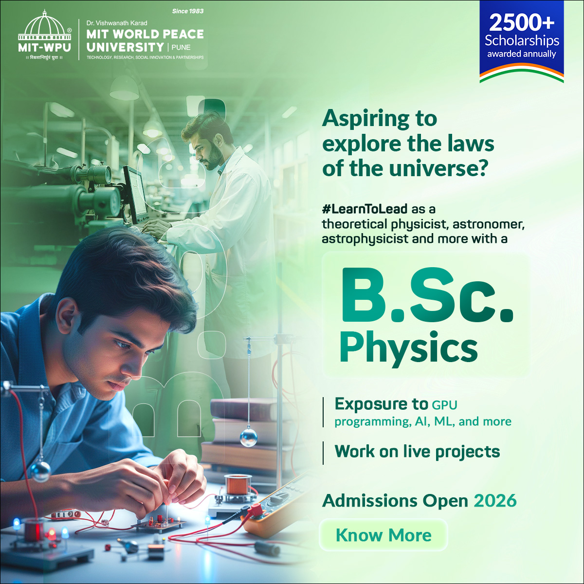 MIT-World Peace University Facebook ad from Feb 23, 2026