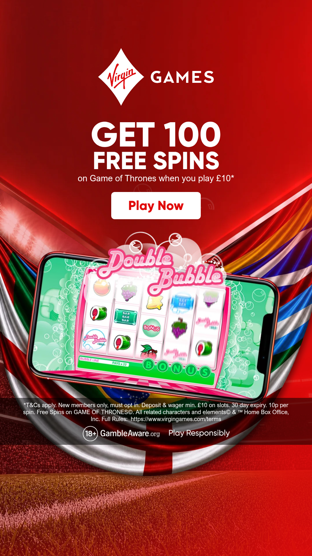 Virgin Games Facebook ad