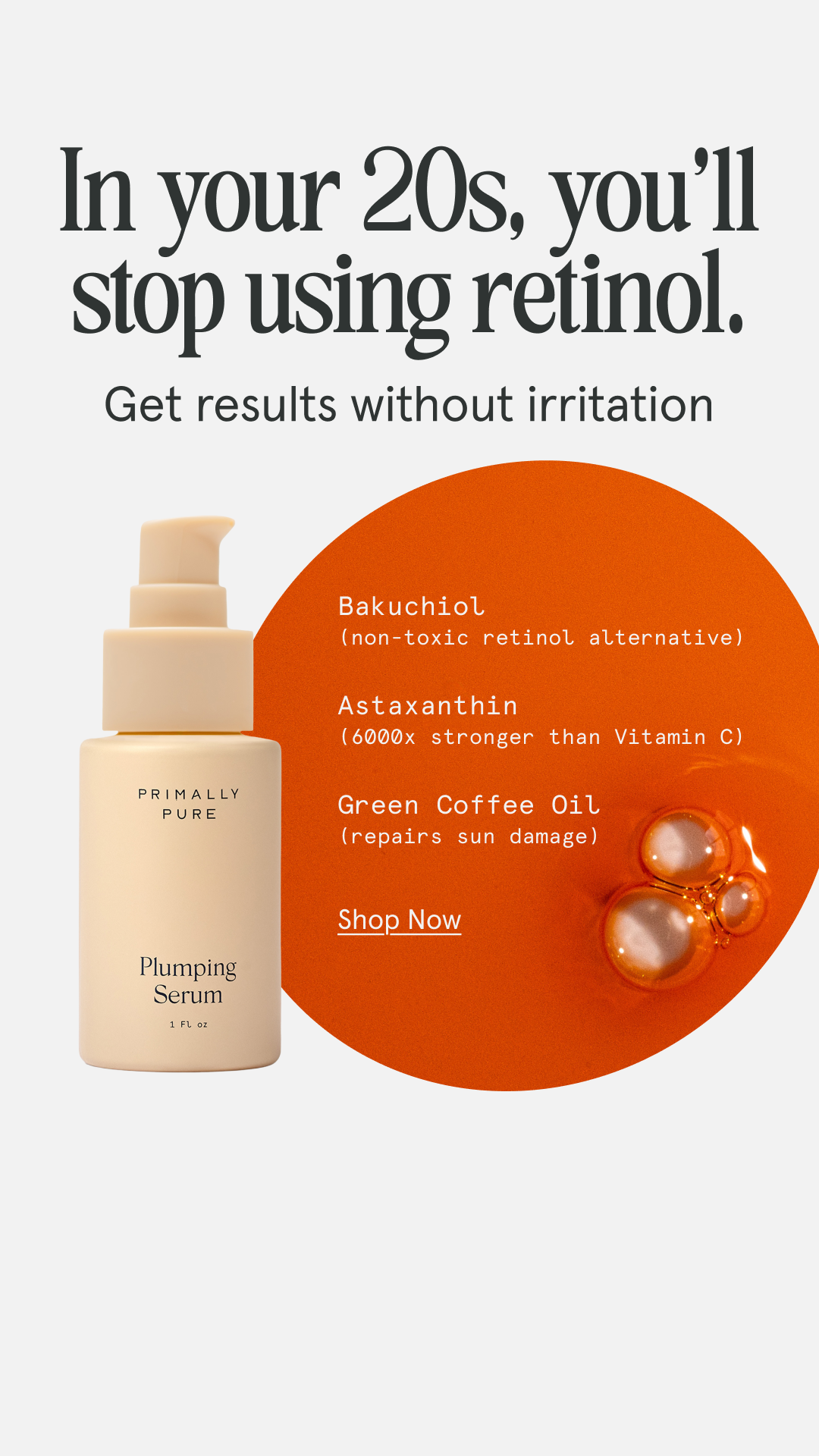 Primally Pure Skincare Facebook ad