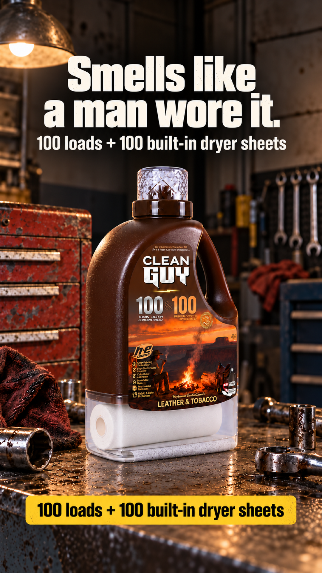 Clean Guy Facebook ad: You're a dude, not a lilac.