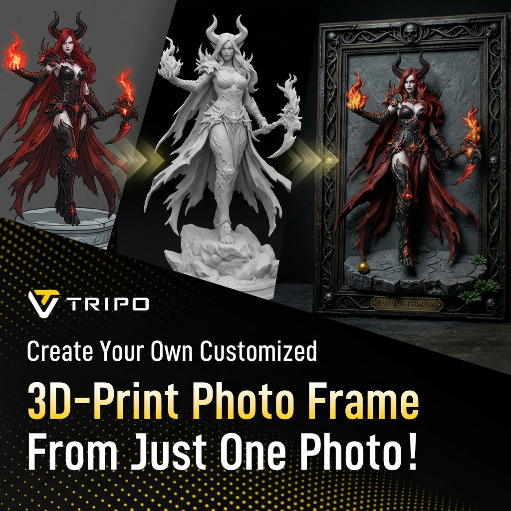 Tripo 3D Facebook ad