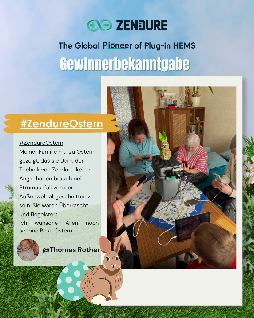 Zendure Deutschland Facebook ad: Gewinnerbekanntgabe: Der Hauptgewinner steht fest!