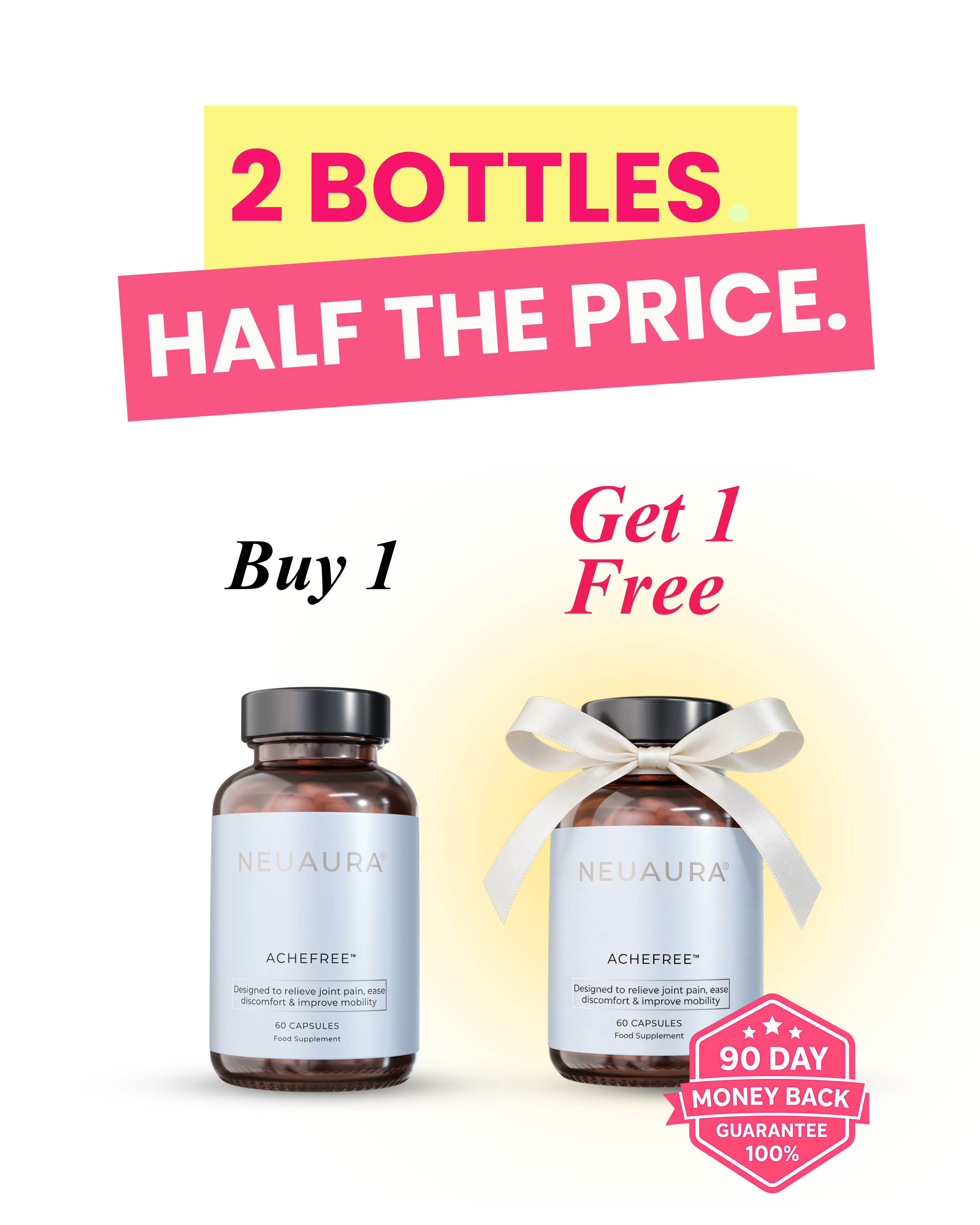 Neuaura Facebook ad: 90-Day Money-Back Guarantee