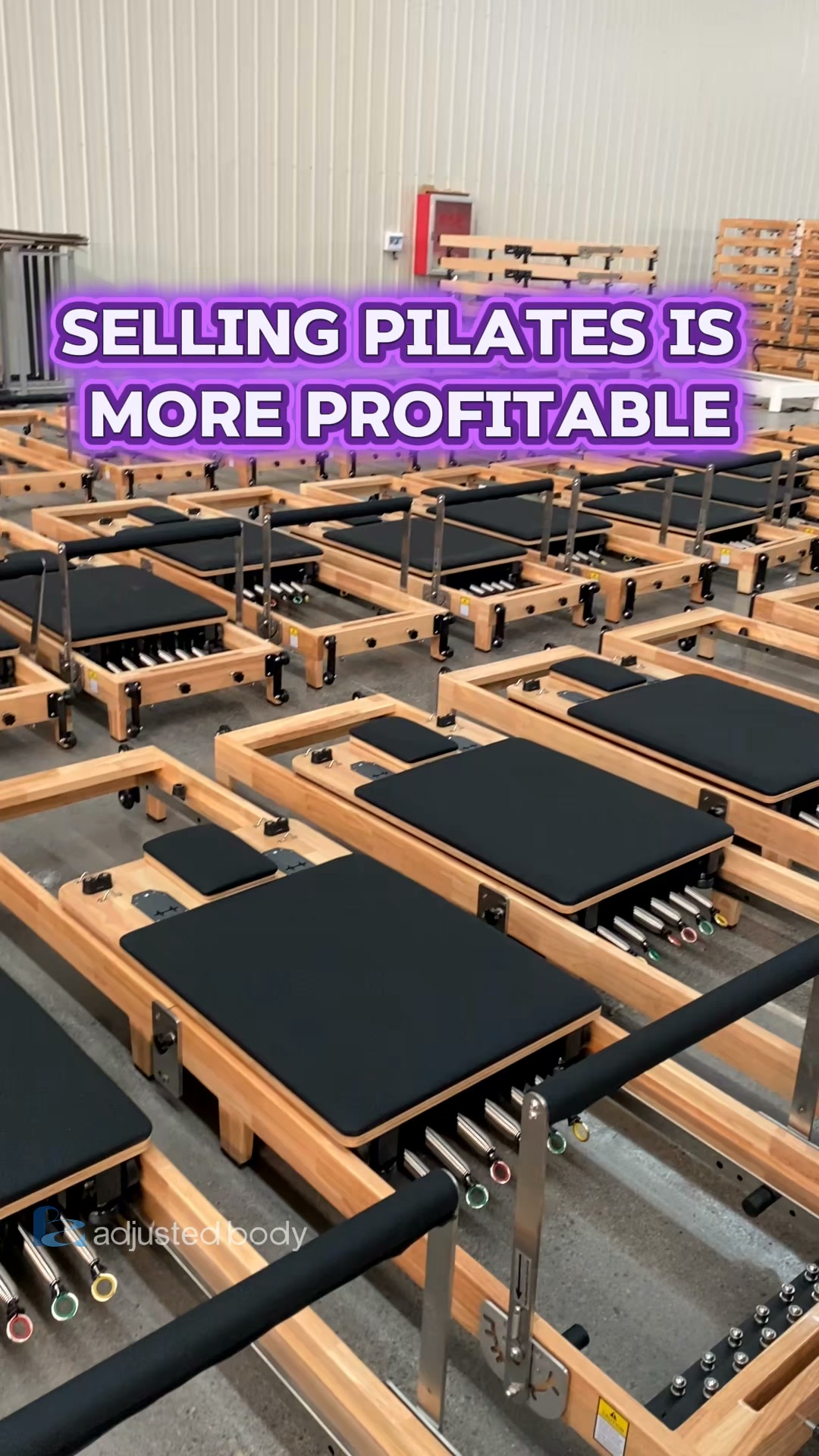 Pilates26-adjustedbody Facebook ad: Get Commercial Pilates Equipment Pricing