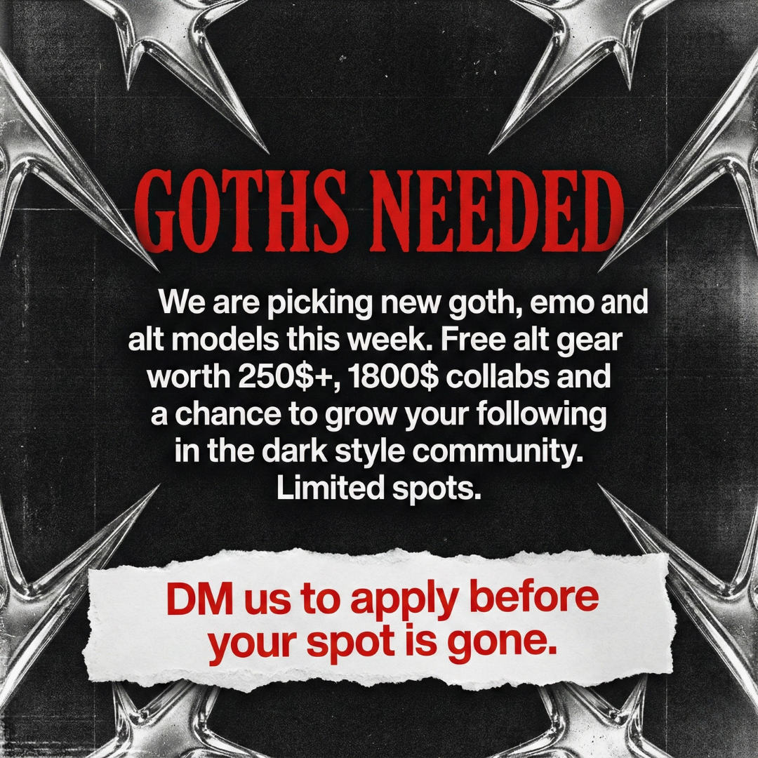 TheObskurian Facebook ad: Goth • Alt • Emo • Grunge •…