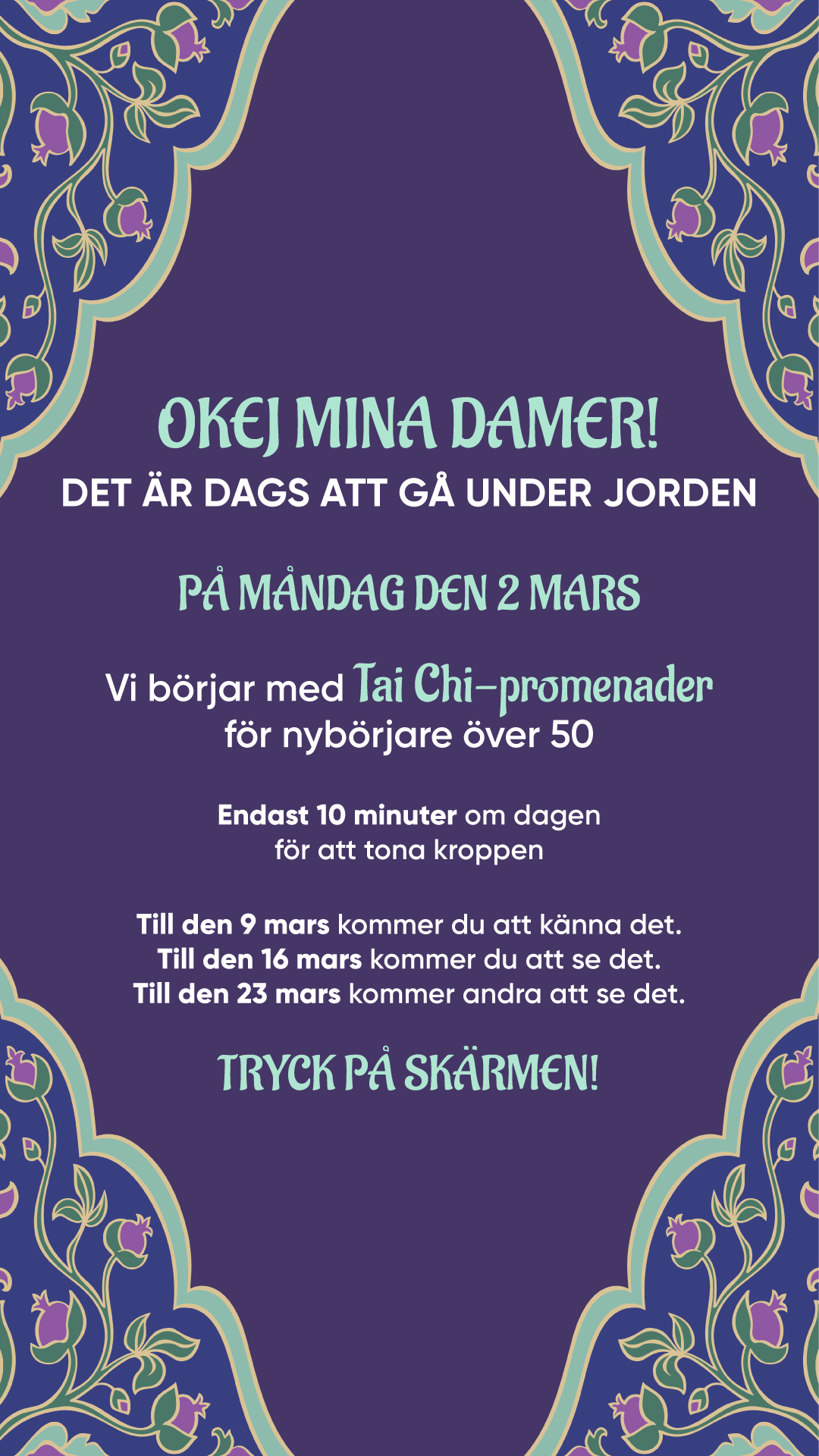 Ava Fitness Facebook ad: 15 minuter räcker