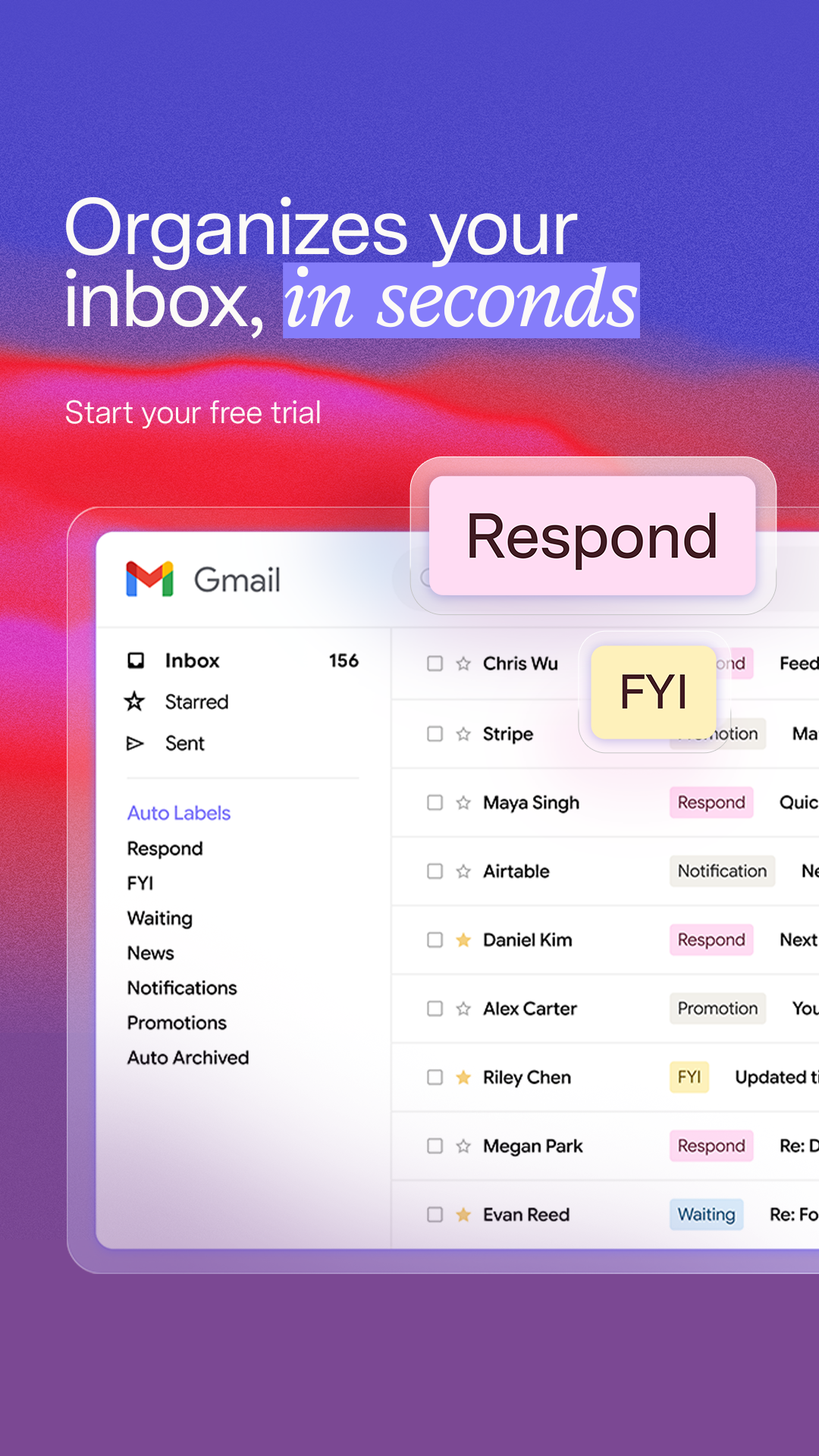 Superhuman Mail Facebook ad