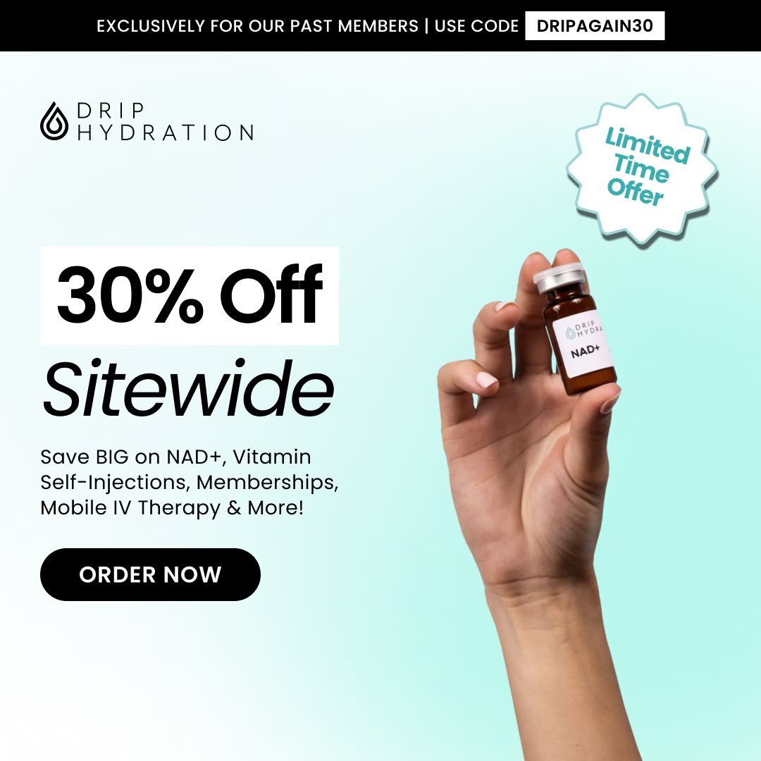 Drip Hydration Facebook ad
