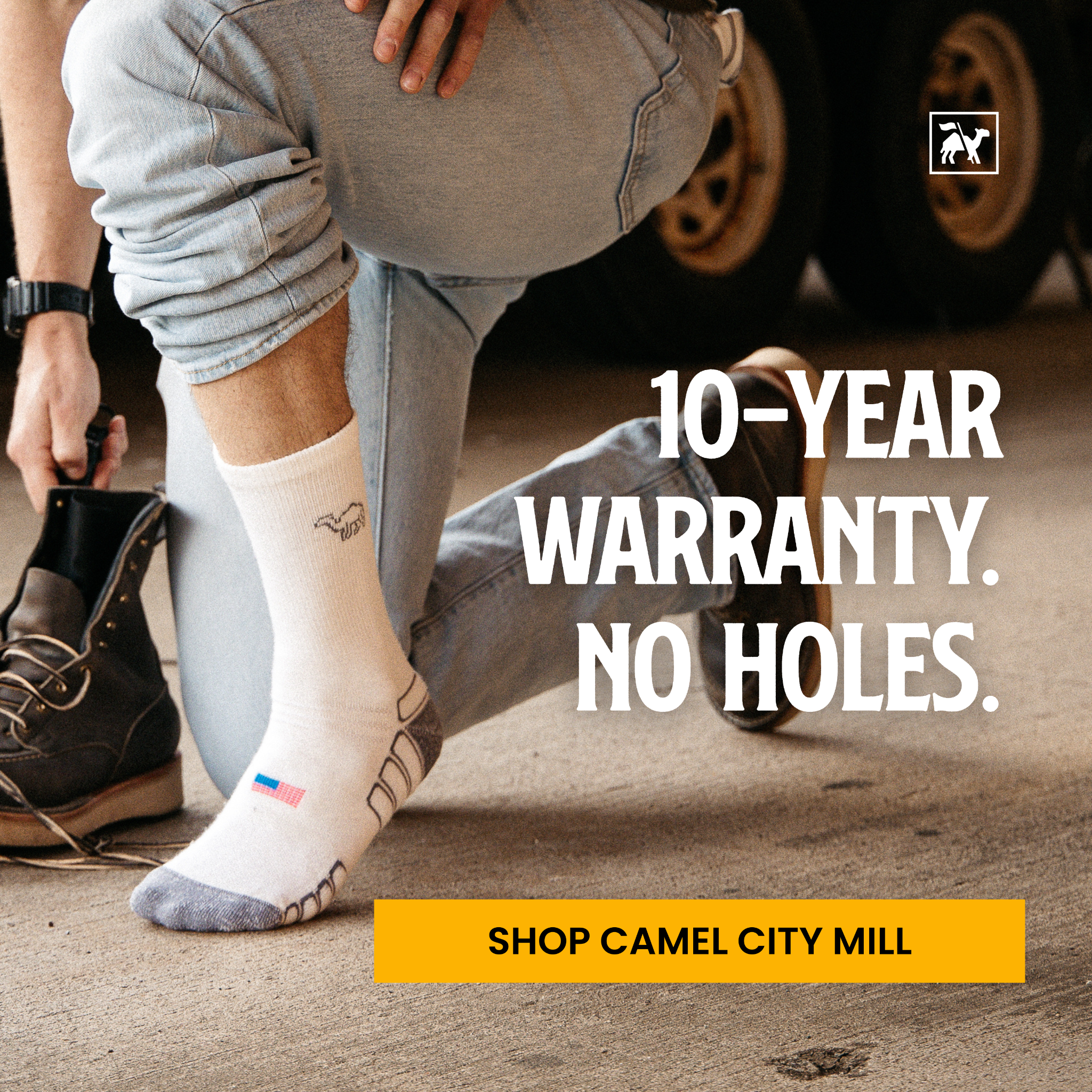 Camel City Mill Work Socks Facebook ad