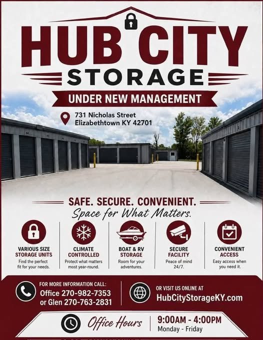Yelp for Business - Louisville Facebook ad: Hub City Storage