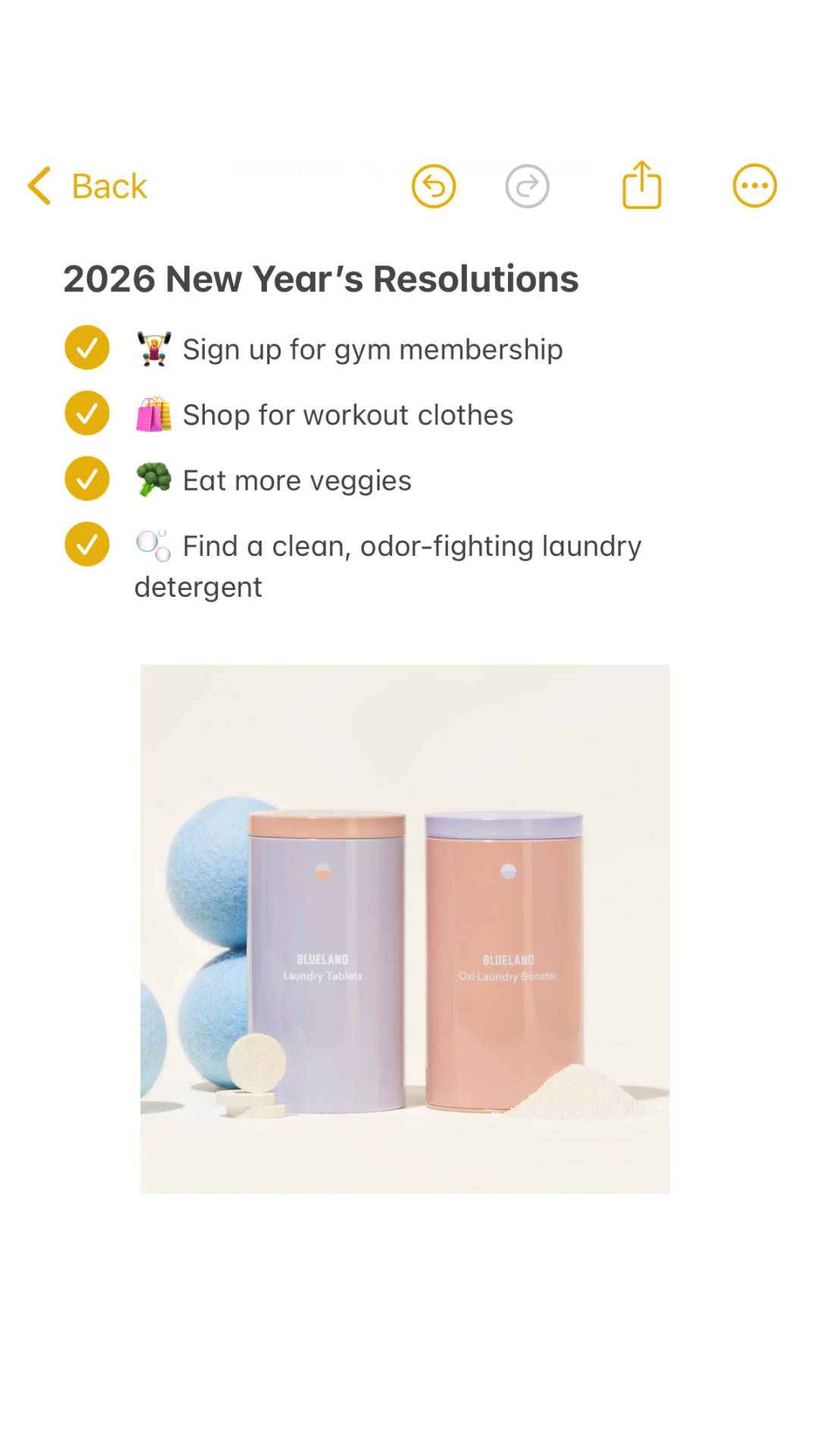Blueland Facebook ad
