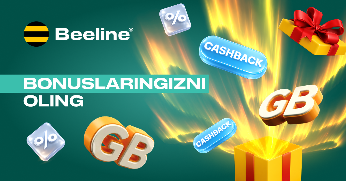 Beeline Uzbekistan Facebook ad: Beeline’dan sovg‘alar vaqti