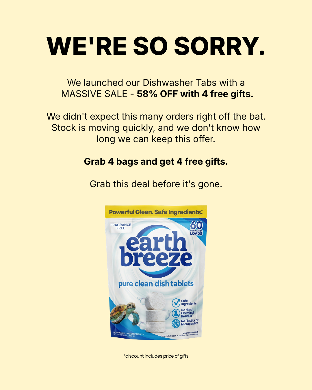 Earth Breeze Facebook ad