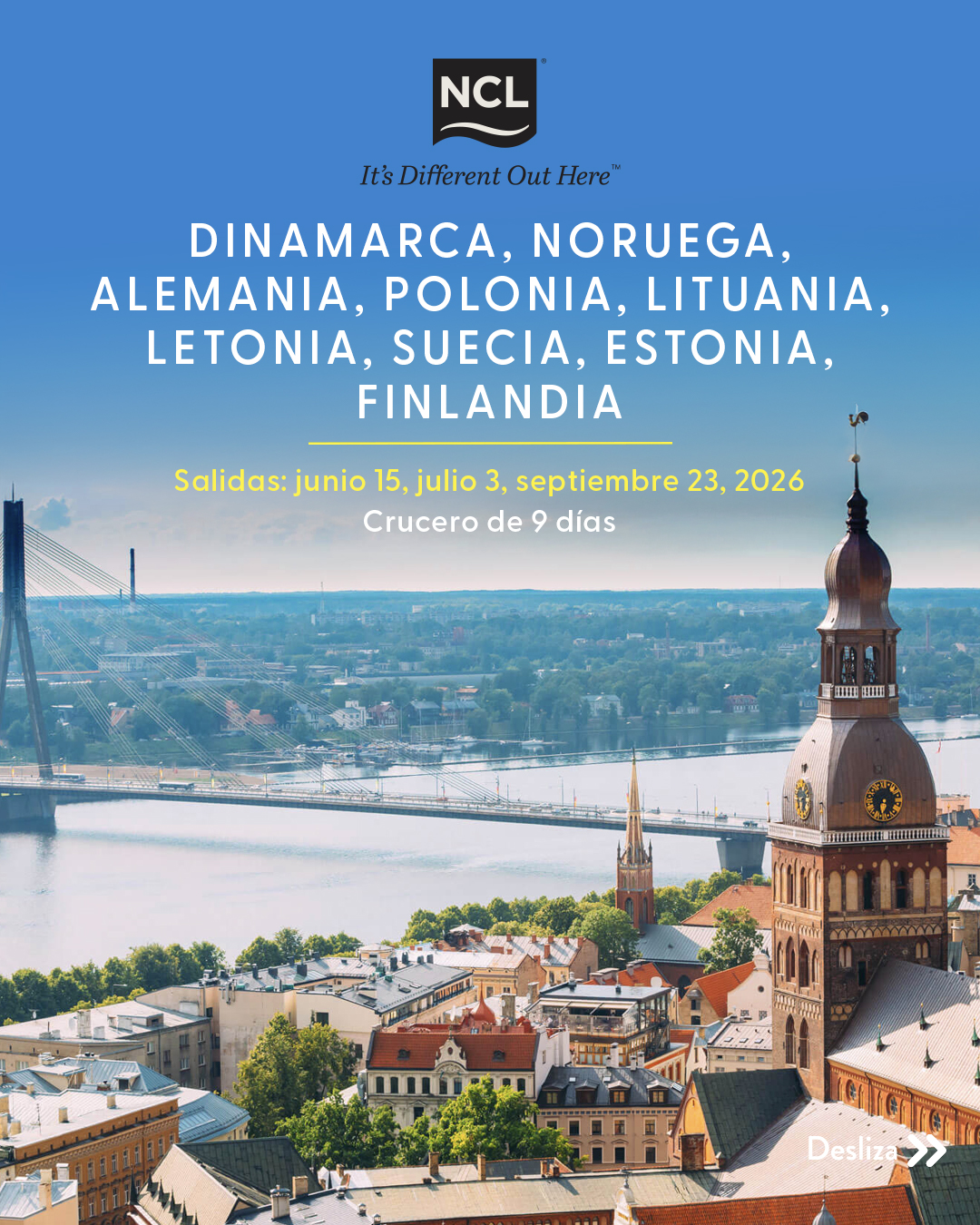 Columbia Tours Facebook ad: Un recorrido que mezcla historia, paisajes de otro…