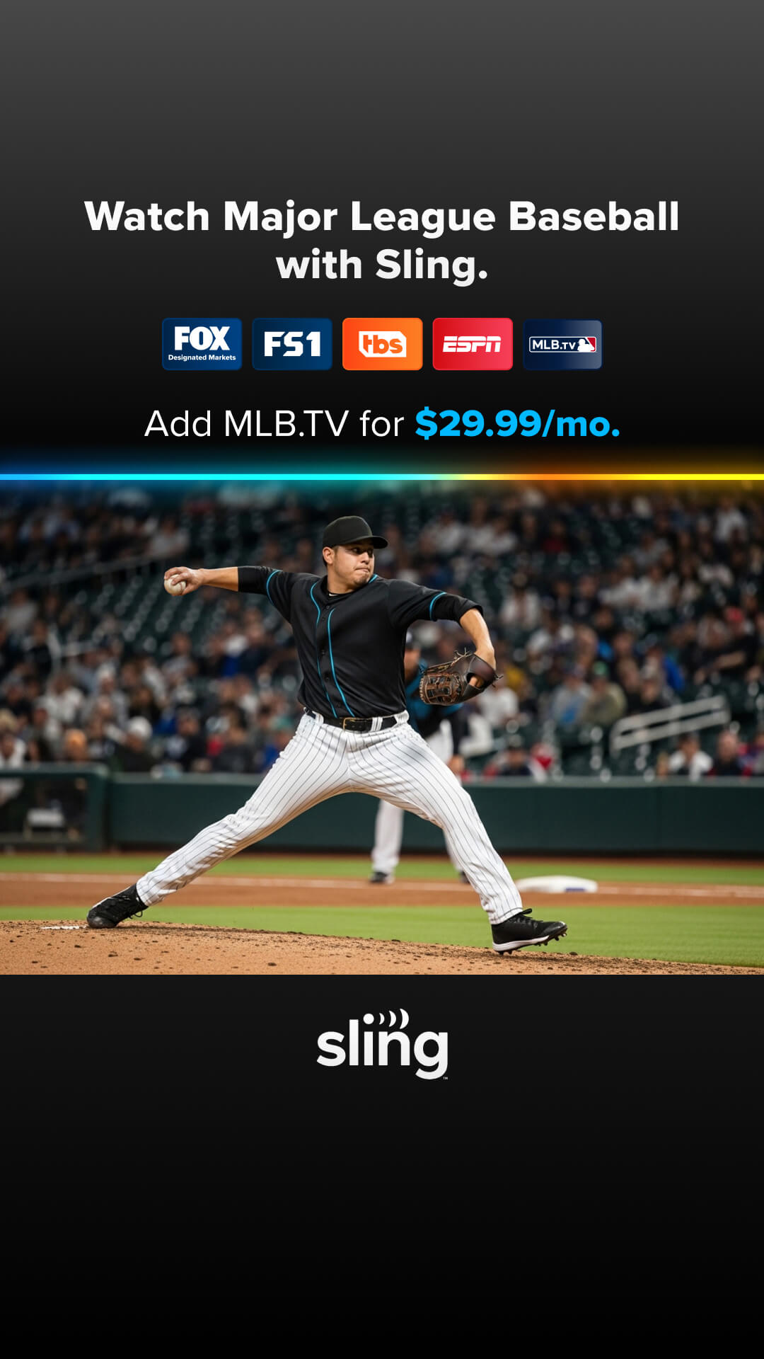 Sling TV Facebook ad